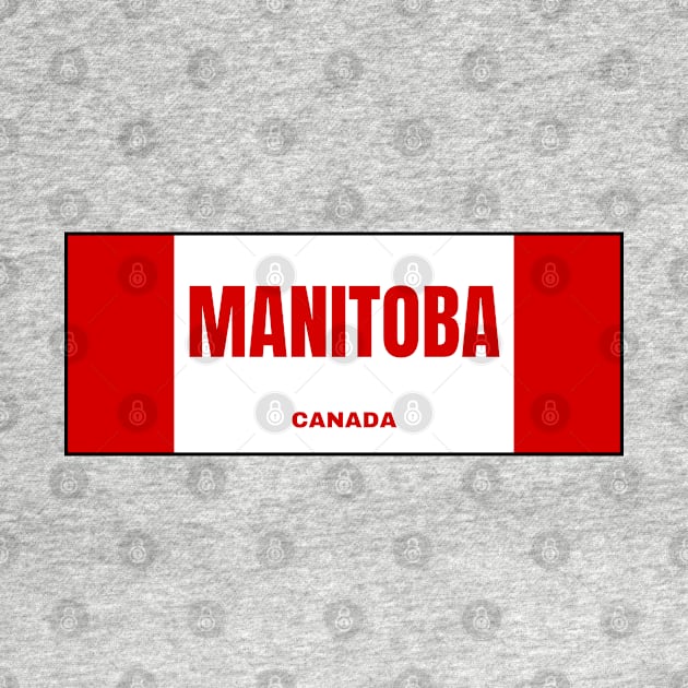 Manitoba in Canadian Flag Colors by aybe7elf